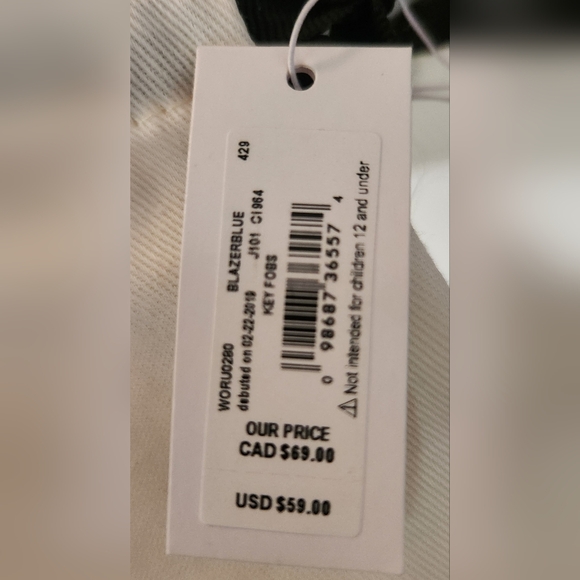 KATE SPADE BRIAR LANE FLORAL KEY FOB/CHARM. WORU 0820. NWT - Picture 8 of 9